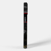 rode rozen bloom scroll op donkergrijs Case-Mate iPhone case (Achterkant / Rechts)