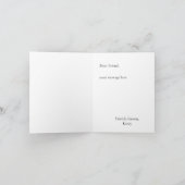 Rode Rozen Boeket Bruidsmeisje voorstel Kaart (Binnen)