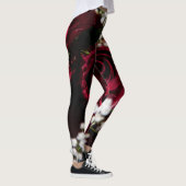 Rode rozen boeket leggings (Rechts)