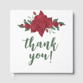 Rode Rozen Boho bruiloft Gastenboek (Voorkant)