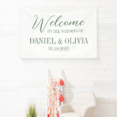 Rode Rozen Boho Wedding Seating Charts Spandoek (Insitu)