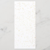 Rode Rozen Border Bruiloft Menu (Achterkant)