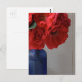 rode rozen briefkaart (Voorkant / Achterkant)