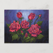 Rode rozen briefkaart (Voorkant)