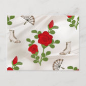  rode rozen briefkaart (Voorkant)