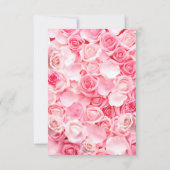 Rode Rozen Bruidsfeestje Bedankkaart (Achterkant)
