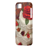 Rode rozen bruidstaart Case-Mate iPhone case (Achterkant Links)