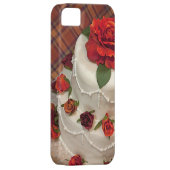 Rode rozen bruidstaart Case-Mate iPhone case (Back/Rechts)