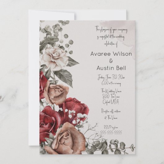  rode rozen bruiloft (Voorkant)