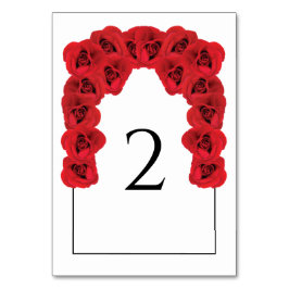 Rode rozen bruiloft kaart