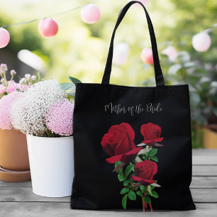 Rode Rozen Bruiloft Moeders Boodschappentas Cadeau Tote Bag