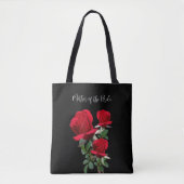 Rode Rozen Bruiloft Moeders Boodschappentas Cadeau Tote Bag (Voorkant)