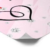  rode rozen bruiloft welkom poster (Hoek)