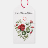  rode rozen cadeaulabel (Achterkant)