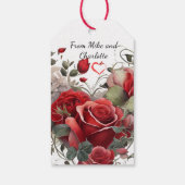  rode rozen cadeaulabel (Achterkant)