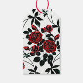 Rode rozen. cadeaulabel (Voorkant)