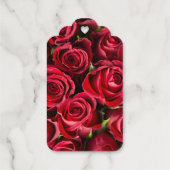 Rode rozen cadeaulabels (Achterkant)