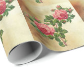 rode rozen cadeaupapier (Rol Hoek)