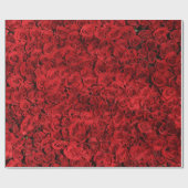 Rode rozen cadeaupapier (Vlak)