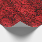 Rode rozen cadeaupapier (Hoek)
