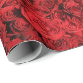 Rode rozen cadeaupapier (Rol Hoek)