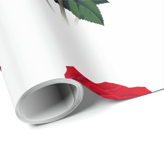 Rode rozen cadeaupapier (Rol Hoek)