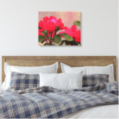 Rode rozen canvas afdruk (Insitu (Slaapkamer))