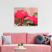 Rode rozen canvas afdruk (Insitu (Woonkamer))