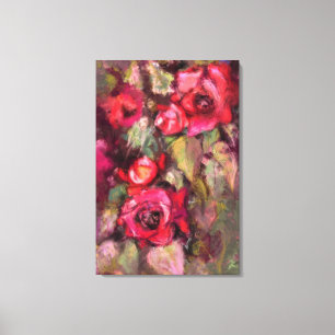 Rode rozen canvasprint canvas afdruk