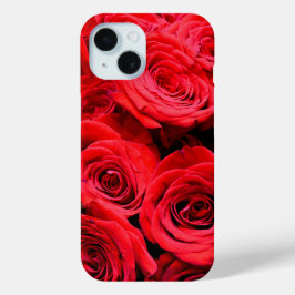 Rode rozen iPhone 15 case