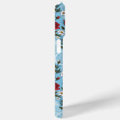 Rode Rozen Daisies en Kant Lichtblauw Case-Mate iPhone Case (Achterkant / Rechts)