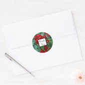 Rode Rozen Dank Je Trouwcadeau Sticker (Envelop)