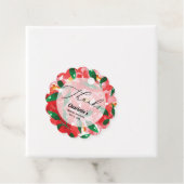 Rode Rozen Dank U Geschaafd Bedankjes Labels (In situ)