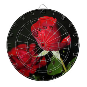 Rode rozen dartbord
