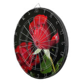 Rode rozen dartbord (Voorkant Rechts)