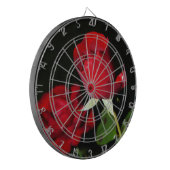 Rode rozen dartbord (Voorkant Links)