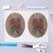 Rode Rozen DBL Tissuepapier (Craft)