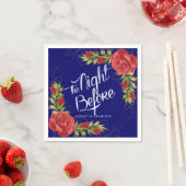 Rode Rozen De Nacht Voor De Proefbruiloft Servet (Insitu)