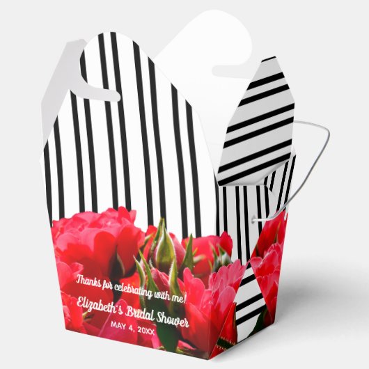 Rode Rozen Derby Bruidsfeest Uitneembaar Bedankdoosjes (Geopend)