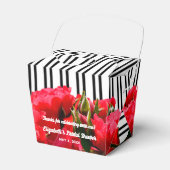 Rode Rozen Derby Bruidsfeest Uitneembare Favoriete Bedankdoosjes (Voorkant Zijde)