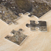 Rode rozen die op bakstenen muur klimmen, Spanje Legpuzzel (Zijkant)
