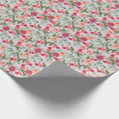 Rode rozen die papier verpakken (Hoek)