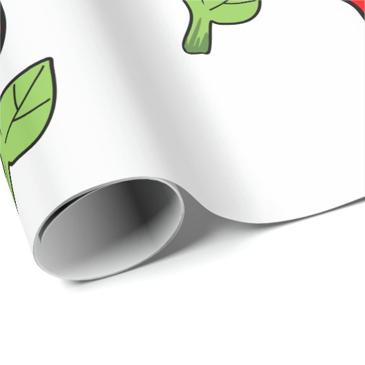 Rode rozen die papier verpakken (Rol Hoek)