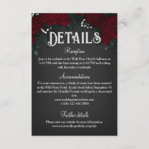 Rode Rozen Donkere Romantische Trouwdetails