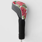 Rode rozen | Elegant Floral Roos Waterverf Golfheadcover (Schuin)