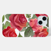 Rode Rozen | Elegante Bloem Roos Waterverf Case-Mate iPhone Case (Achterkant (horizontaal))