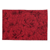  rode rozen elegantie kussensloop (Achterkant)