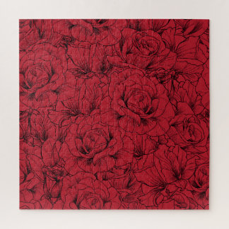 rode rozen elegantie legpuzzel