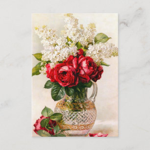 rode rozen en Baby Kaart