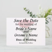 Rode Rozen en Bladeren Save The Date (Staand voorkant)